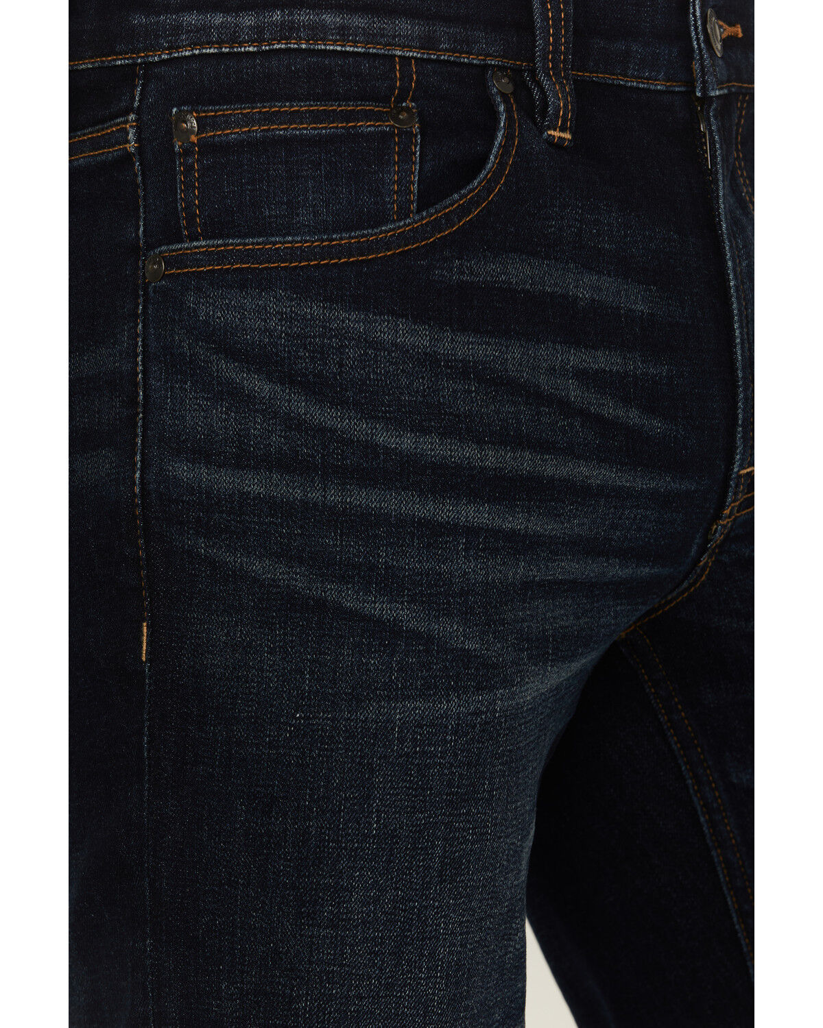 Image #2 - Brothers and Sons Men's Cochise Dark Wash Slim Straight Stretch Denim Jeans, Dark Wash, hi-res