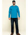 Image #6 - Hawx Men's Teal Sleeve Logo Long Sleeve Work T-Shirt, Teal, hi-res