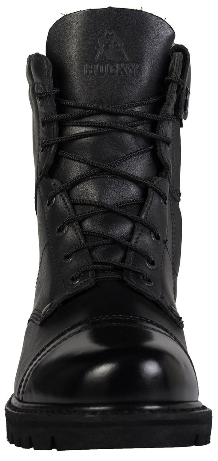 Image #4 - Rocky Men's Side Zipper Duty Boots, Black, hi-res