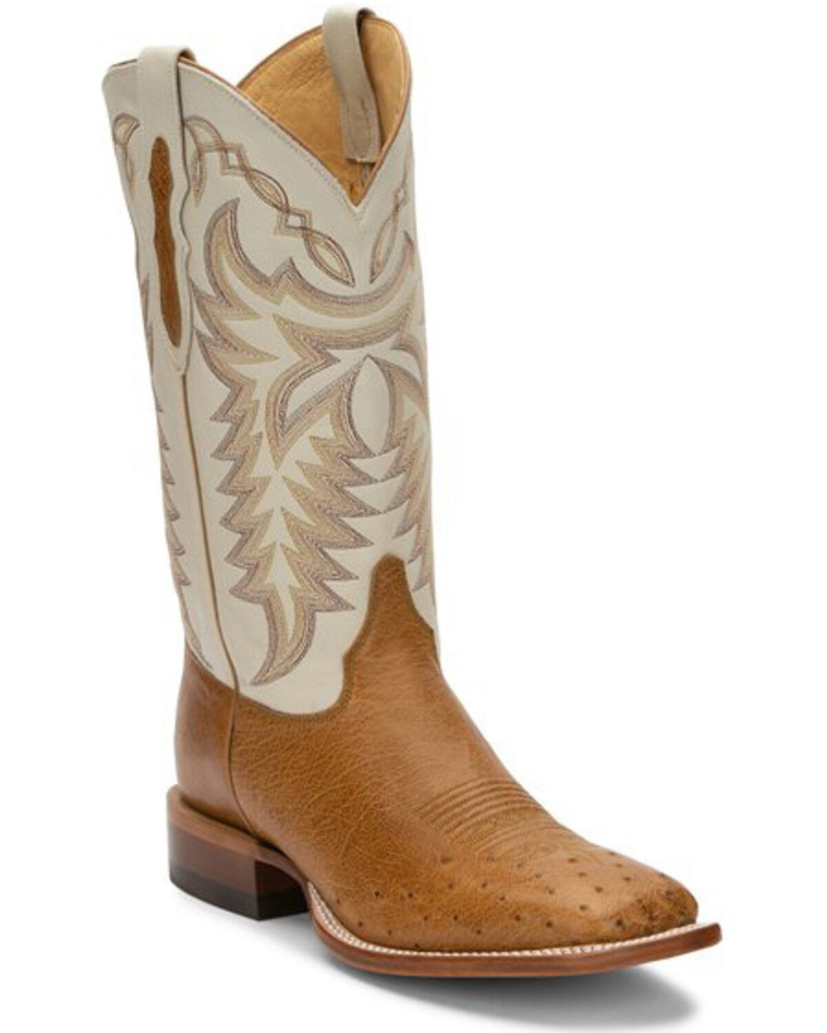 Image #1 - Justin Men's Pascoe Antique Saddle Western Boots - Broad Square Toe, Brown, hi-res