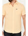 Image #3 - Brixton Men's Charter Solid Short Sleeve Button-Down Shirt, Yellow, hi-res