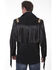 Image #2 - Scully Men's Boar Suede Fringe Jacket, Black, hi-res