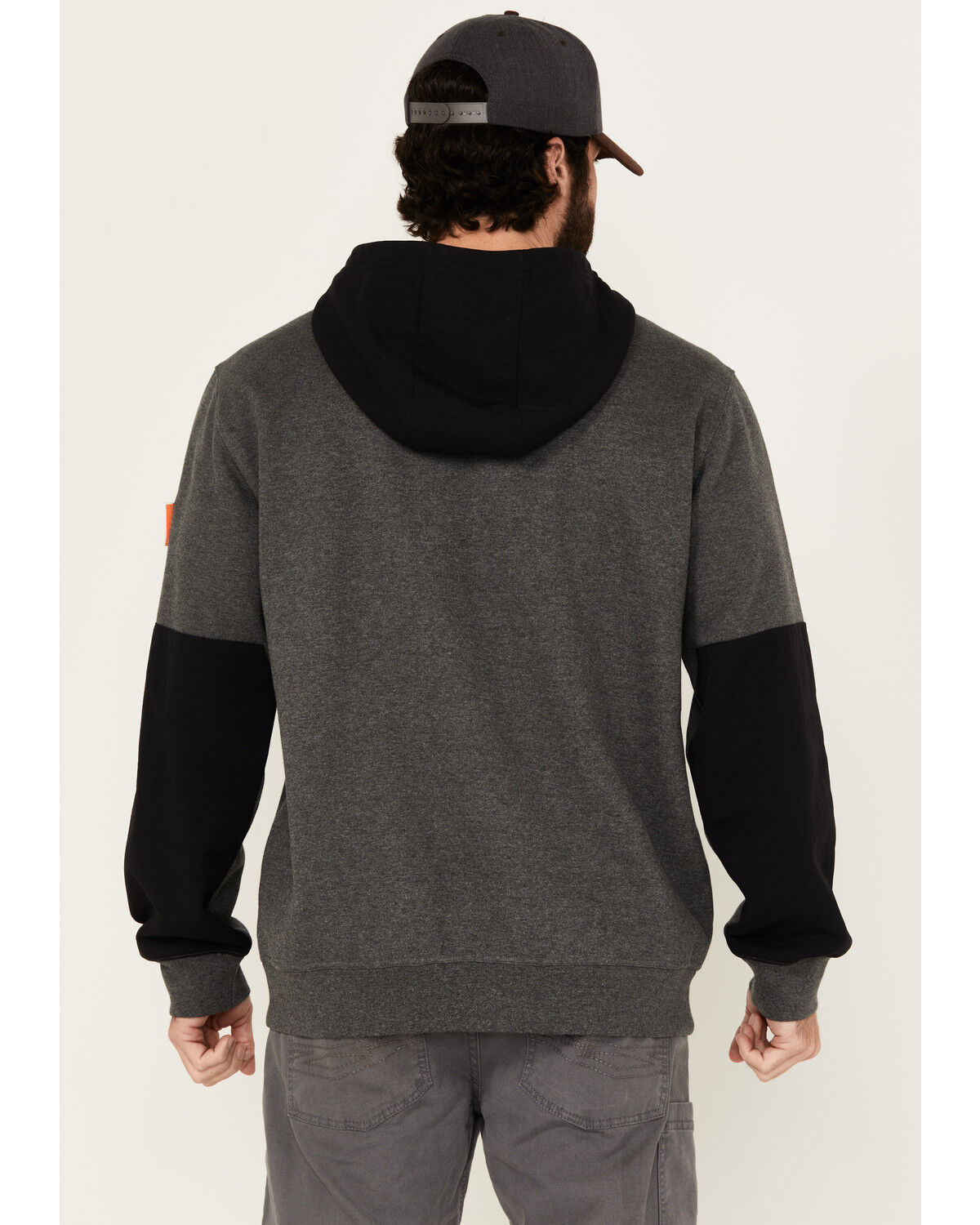 Image #4 - Hawx Men's Montrose Fleece Hooded Sweatshirt, Charcoal, hi-res