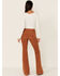 Image #4 - Idyllwind Women's Pecan High Rise Flare Stretch Corduroy Pants, Pecan, hi-res