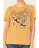 Image #3 - Rock & Roll Denim Women's Ranchy Short Sleeve Graphic Tee, Mustard, hi-res