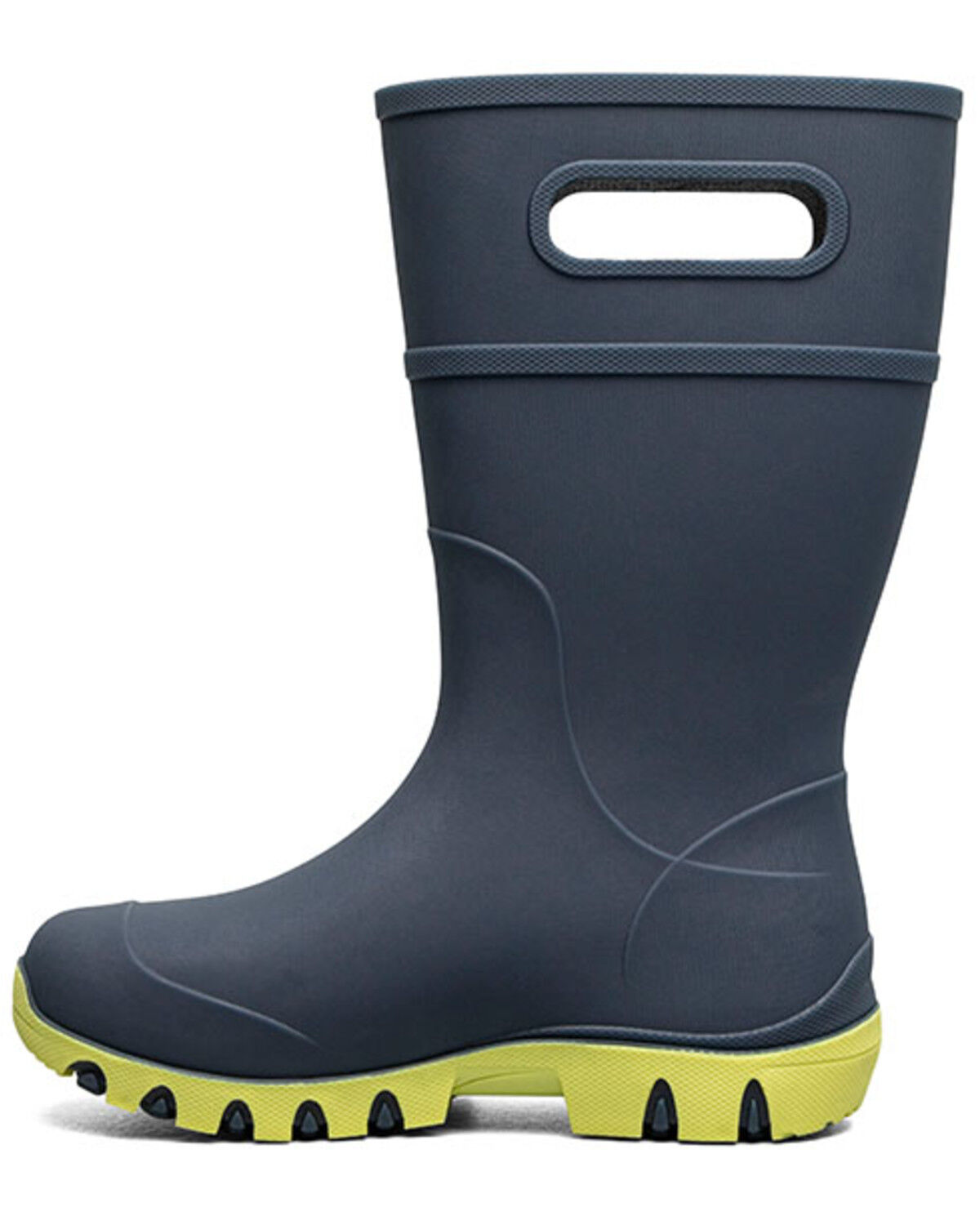 Image #3 - Bogs Boys' Essential Tall Rain Boots - Round Toe, Navy, hi-res