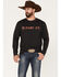 Image #1 - RANK 45® Men's Logo Untamed Legacy Raglan Shirt, Charcoal, hi-res