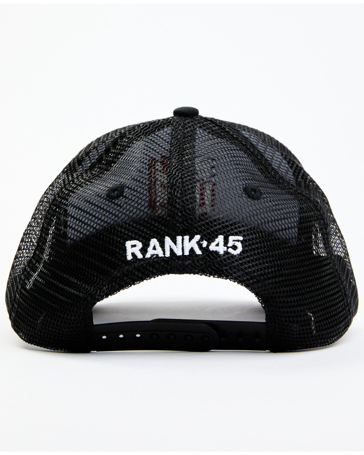 Image #3 - RANK 45® Men's American Flag Shield Patch Mesh-Back Ball Cap, Black, hi-res