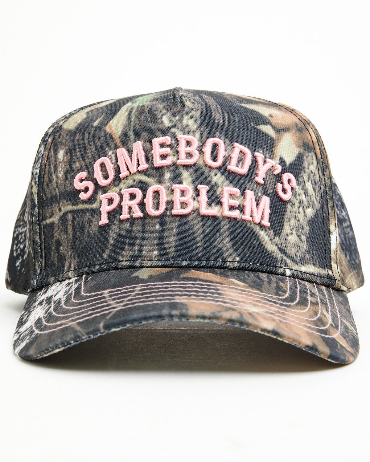 Idyllwind Women's Somebody's Problem Camo Ball Cap, Camouflage, hi-res