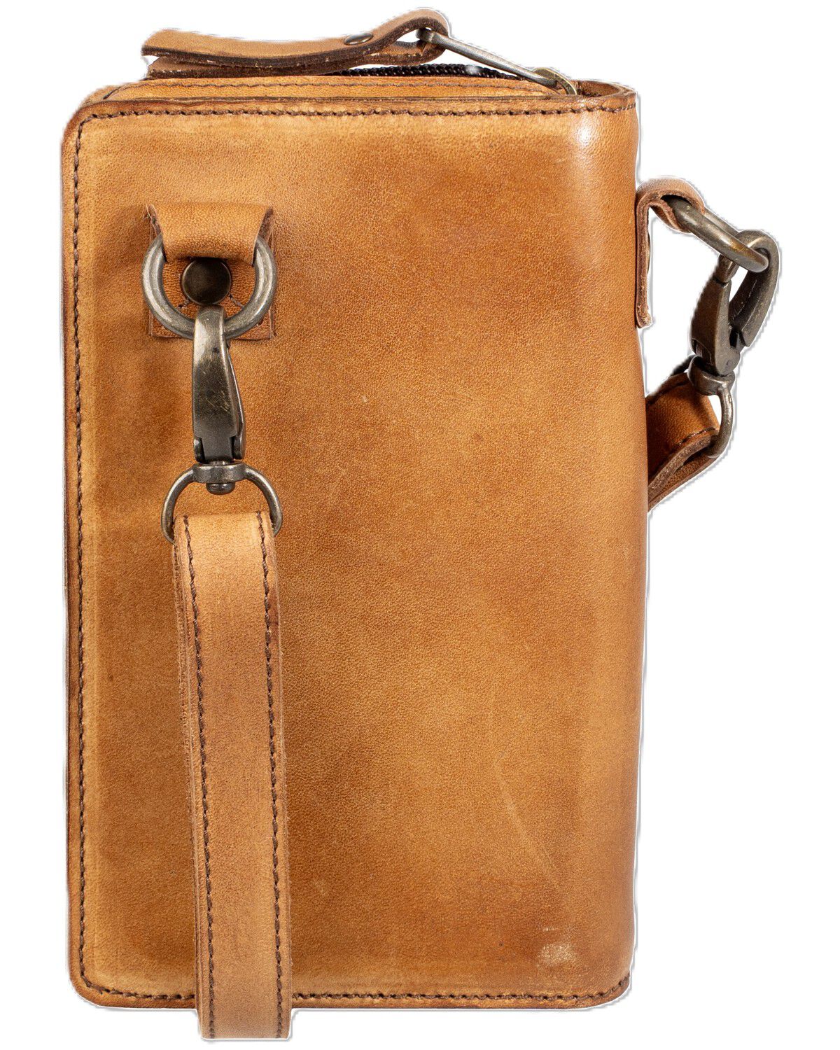 Image #5 - STS Ranchwear by Carroll Women's Bandera Quickdraw Crossbody Wallet, Caramel, hi-res