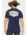 Image #1 - Ariat Men's Mesa Mesa Motif Lockup Short Sleeve Graphic T-Shirt, Blue, hi-res