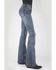 Image #2 - Stetson Women's 921 Medium Wash High Rise Plain Pocket Flare Jean, Blue, hi-res