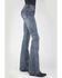 Image #2 - Stetson Women's 921 Medium Wash High Rise Plain Pocket  Flare Jean, Blue, hi-res