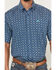 Image #3 - Cinch Men's Geo Print Short Sleeve Button-Down Western Shirt - Big, Blue, hi-res