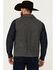 Image #4 - Powder River Outfitters Men's Heathered Wool Vest, Charcoal, hi-res