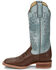Image #3 - Justin Women's Ralston Exotic Smooth Ostrich Skin Western Boots - Broad Square Toe, , hi-res
