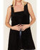 Image #3 - Rock & Roll Denim Women's Leopard Print Velvet Vest, Black, hi-res