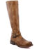 Image #1 - Bed Stu Women's Glaye Wide Calf Tall Fashion Boots - Round Toe, Tan, hi-res