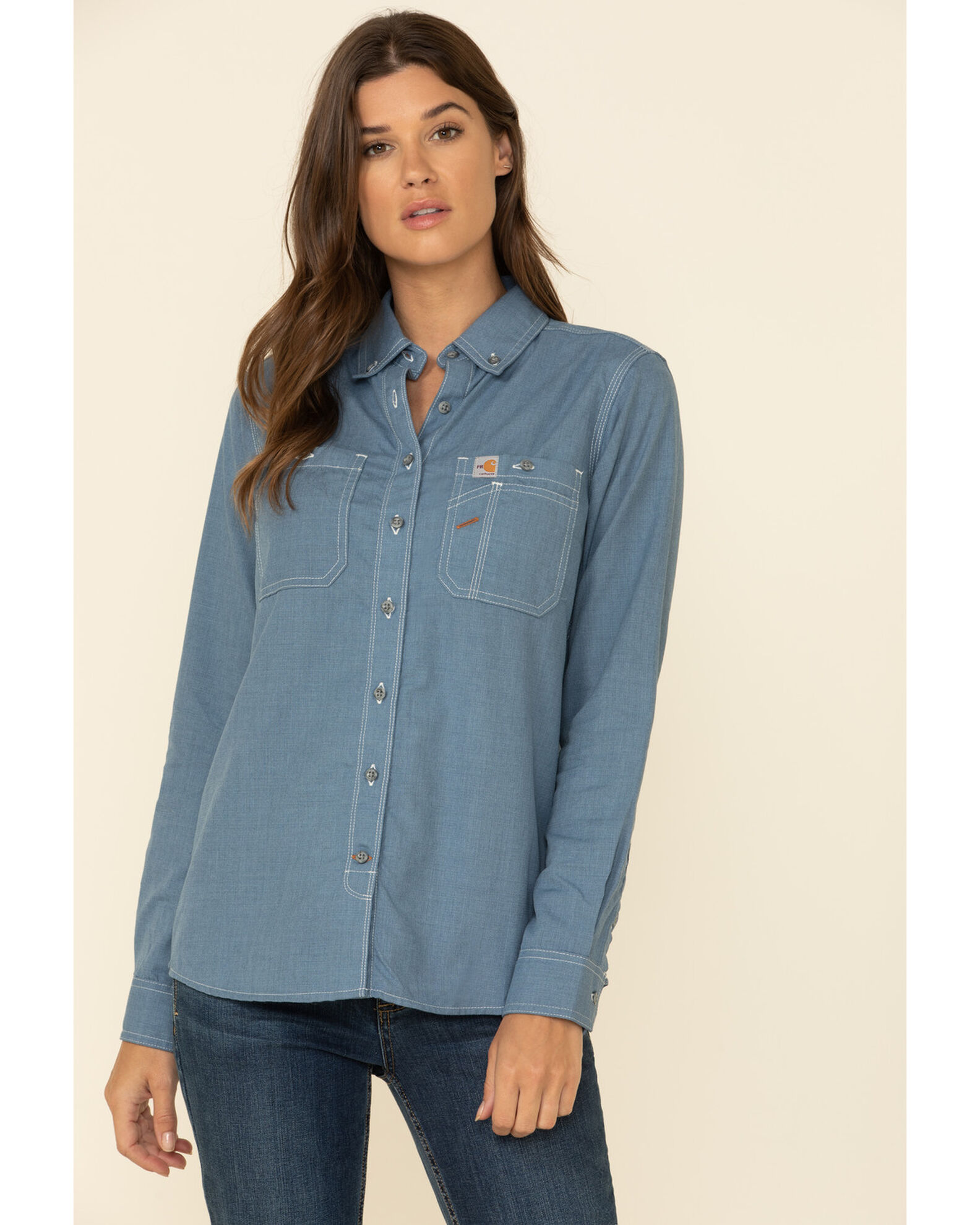 Carhartt women's long sleeve shirt discount