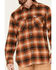 Carhartt Men's Rugged Flex Plaid Relaxed Long Sleeve Western Flannel Shirt , Orange, hi-res