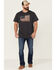 Image #2 - Brothers and Sons Men's Let Freedom Drink Slub Graphic T-Shirt, Brown, hi-res