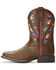 Image #2 - Ariat Girls' VentTEK Quickdraw Serape Western Boots - Broad Square Toe, , hi-res