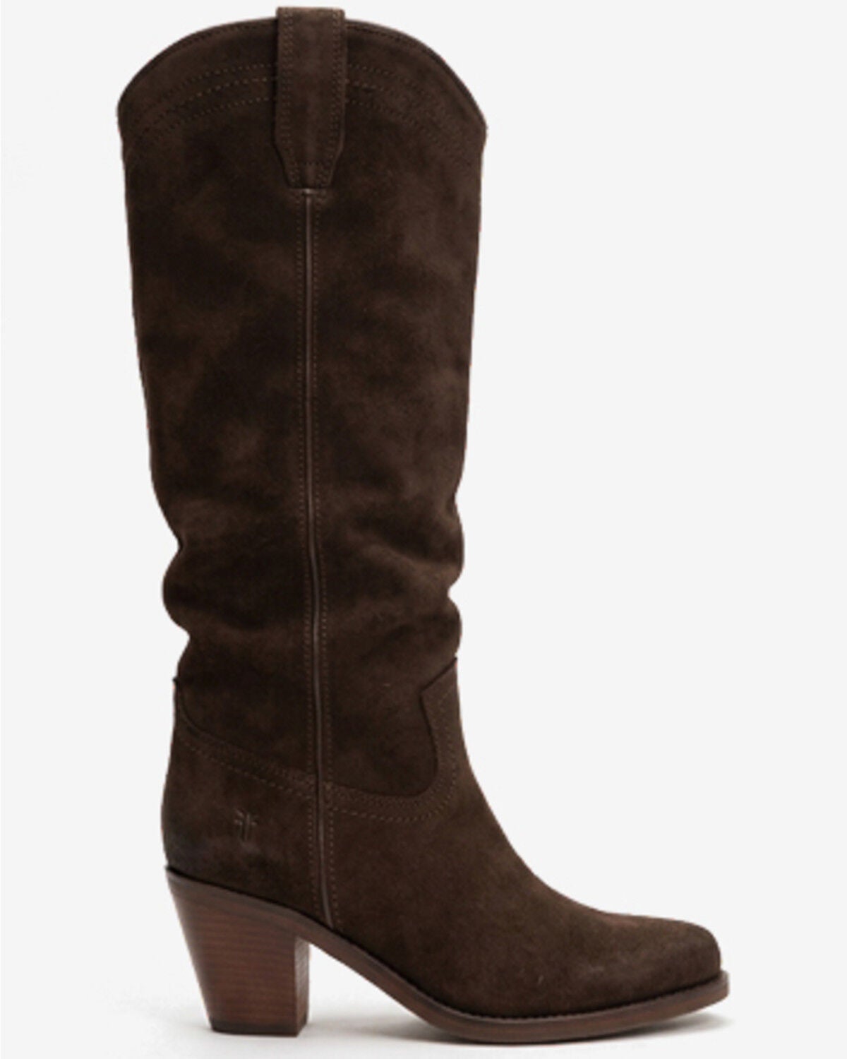 Frye Women's Annabel Pull-On Tall Western Boots - Snip Toe, Chocolate, hi-res