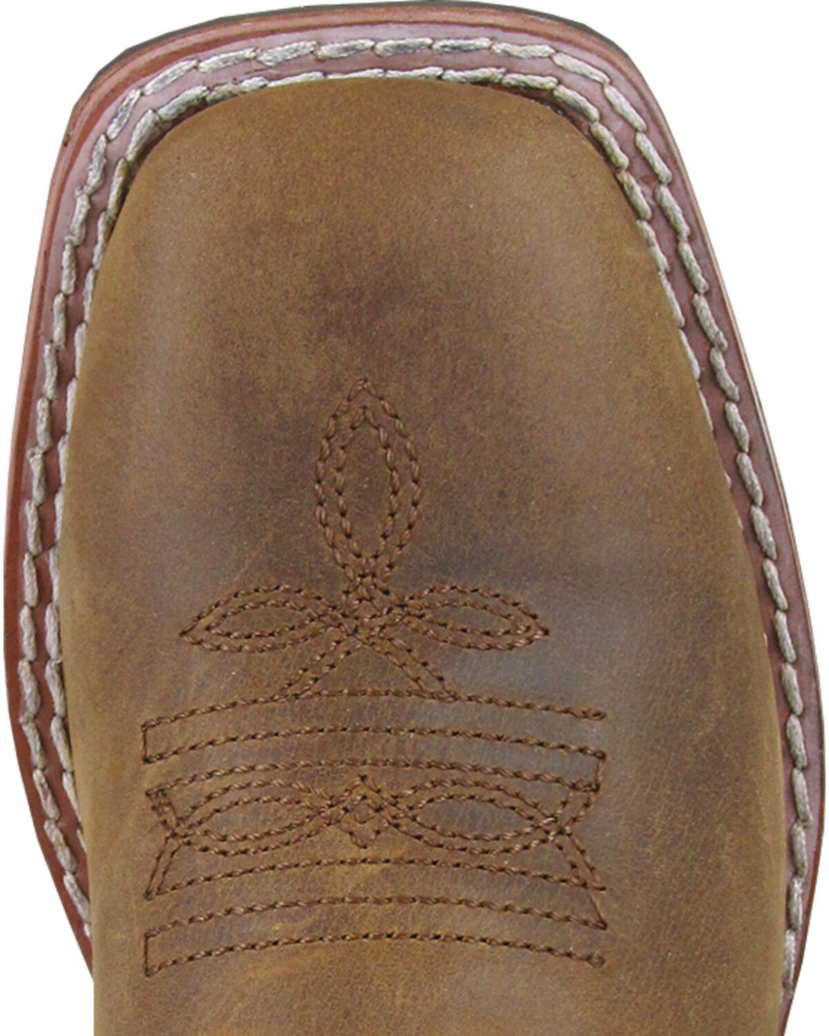 Image #2 - Smoky Mountain Boys' Green Jesse Western Boots - Square Toe, Brown, hi-res