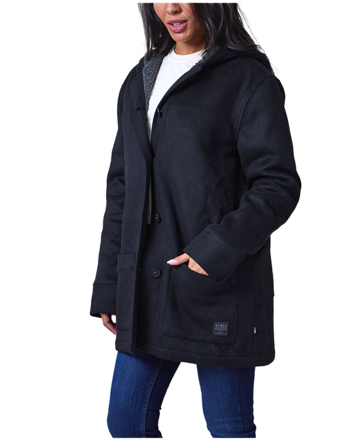 Image #2 - Kimes Ranch Women's Tatum Coat, Black, hi-res