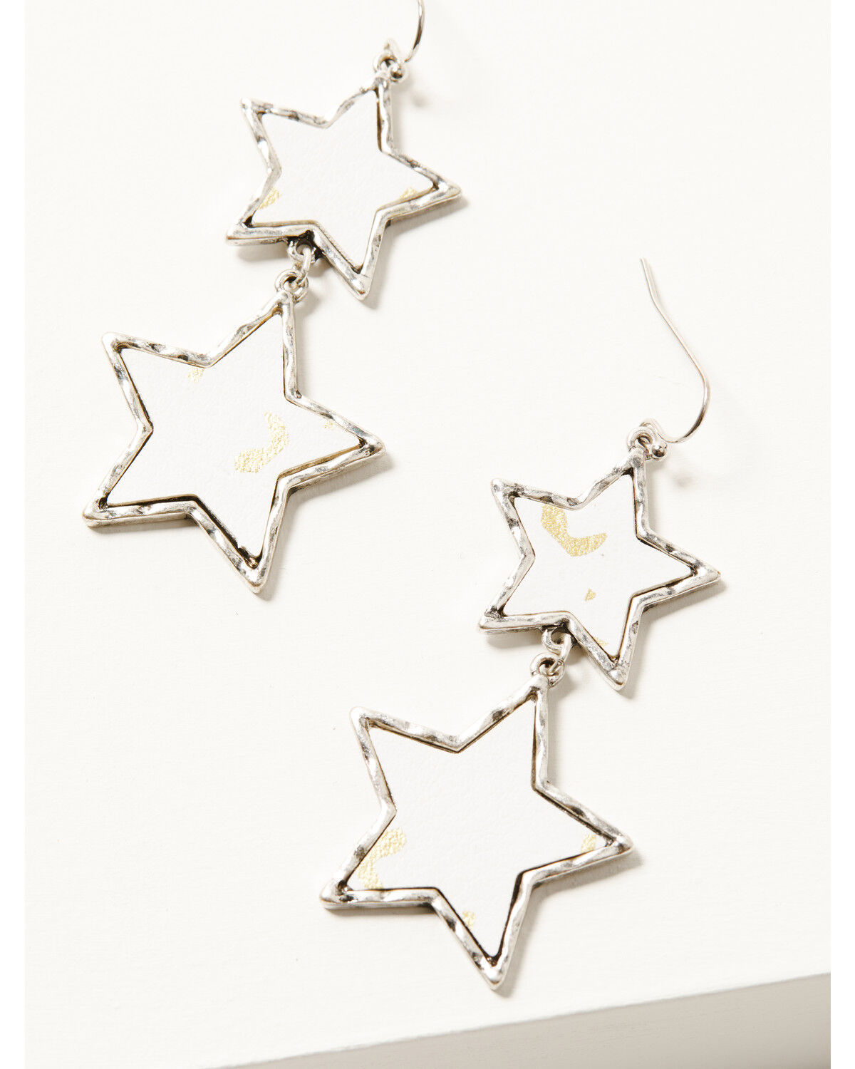 Image #2 - Shyanne Women's Star Dangle Earrings, Silver, hi-res