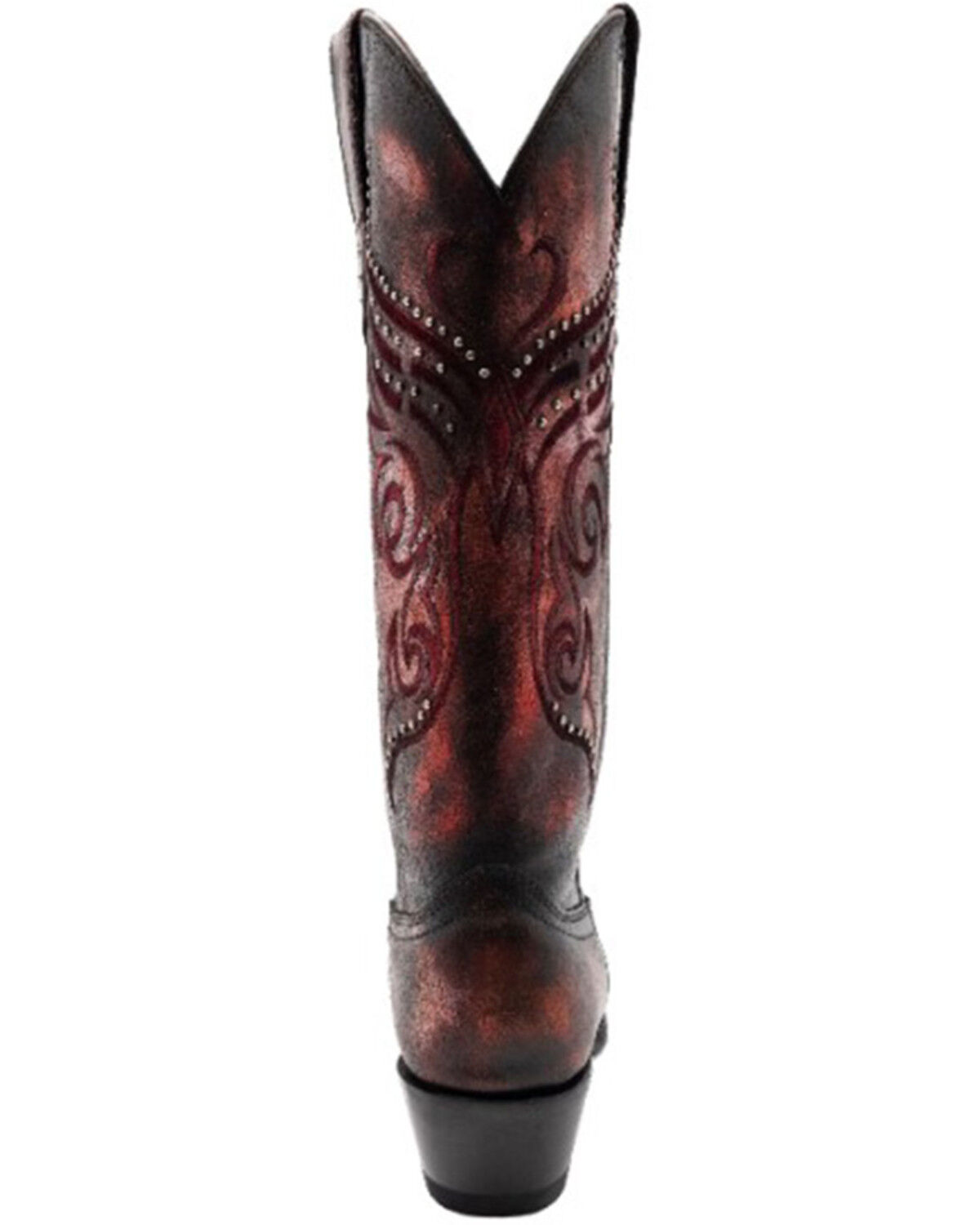 Image #5 - Ferrini Women's Masquerade Western Boots - Snip Toe, Red, hi-res