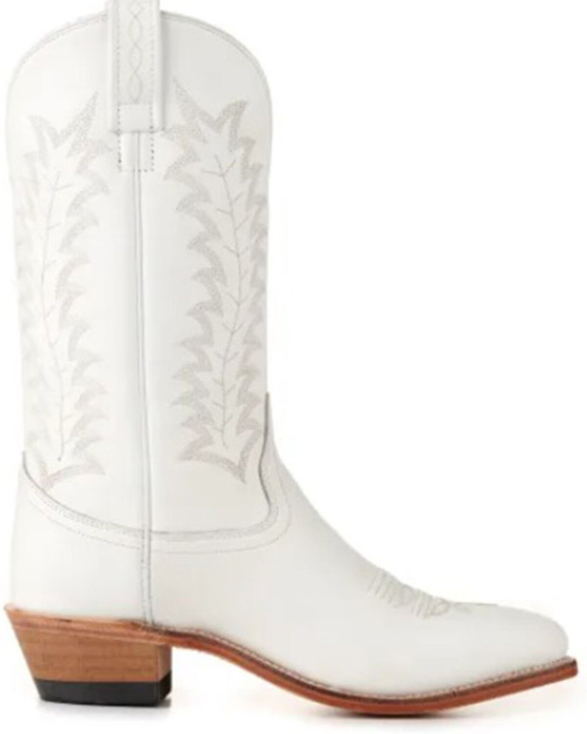 Image #2 - Old West Women's Western Boots - Round Toe, White, hi-res