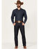 Image #1 - Wrangler Retro Men's Selvedge Dark Wash Slim Straight Stretch Denim Jeans, Dark Wash, hi-res
