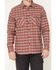 Image #3 - Hawx Men's FR Ponderosa Plaid Print Long Sleeve Button-Down Work Shirt, Wine, hi-res