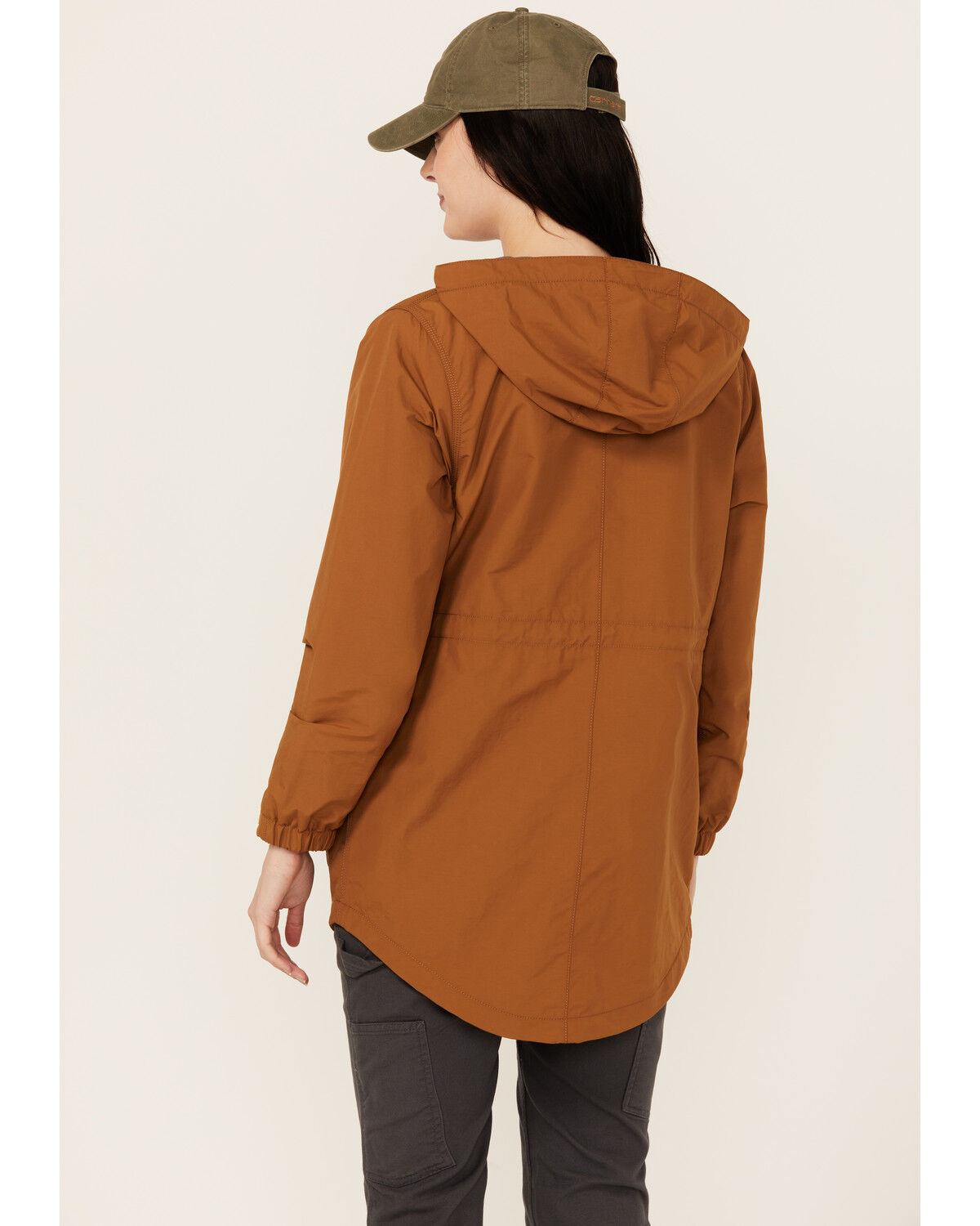 Image #4 - Carhartt Women's Relaxed Fit Lightweight Water Repellent Jacket, Tan, hi-res
