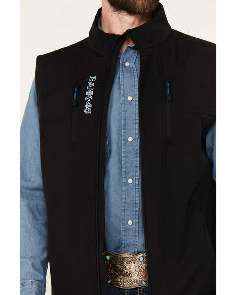 Image #3 - RANK 45® Men's Ralington Softshell Vest, Black, hi-res