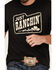 Image #3 - Rodeo Time Men's Just Ranchin' Short Sleeve Graphic T-Shirt, Black, hi-res