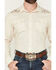 Image #3 - Panhandle Men's Solid Embroidered Long Sleeve Snap Western Shirt, Natural, hi-res