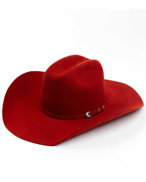 Serratelli 2X Felt Cowboy Hat, Red, hi-res