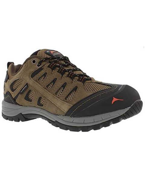 Pacific Mountain Men's Sanford Waterproof Hiking Shoes - Soft Toe, Orange, hi-res
