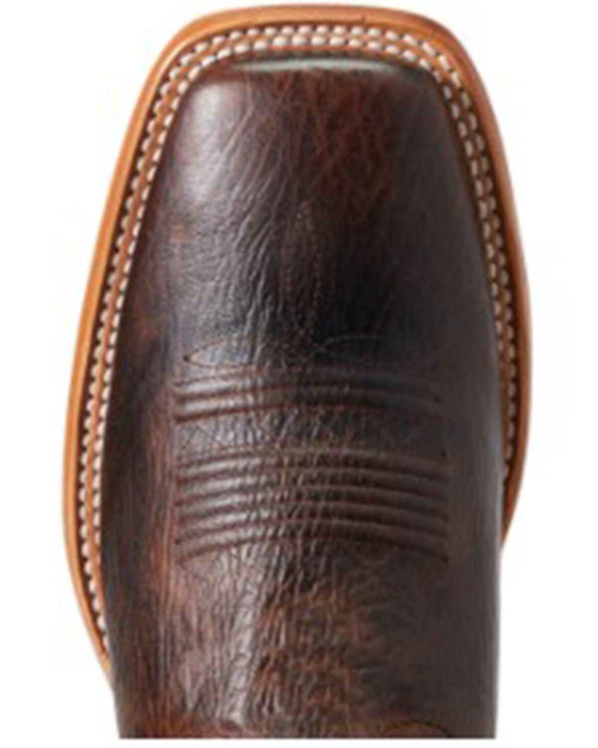 Image #4 - Ariat Men's Parada Tek Leather Western Boot - Broad Square Toe, Brown, hi-res