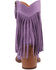 Image #5 - Dingo Women's Wild Sage Suede Fringe Western Booties - Round Toe, Purple, hi-res