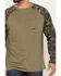 Image #3 - Ariat Men's Rebar Workman Baseball Long Sleeve Shirt, Green, hi-res