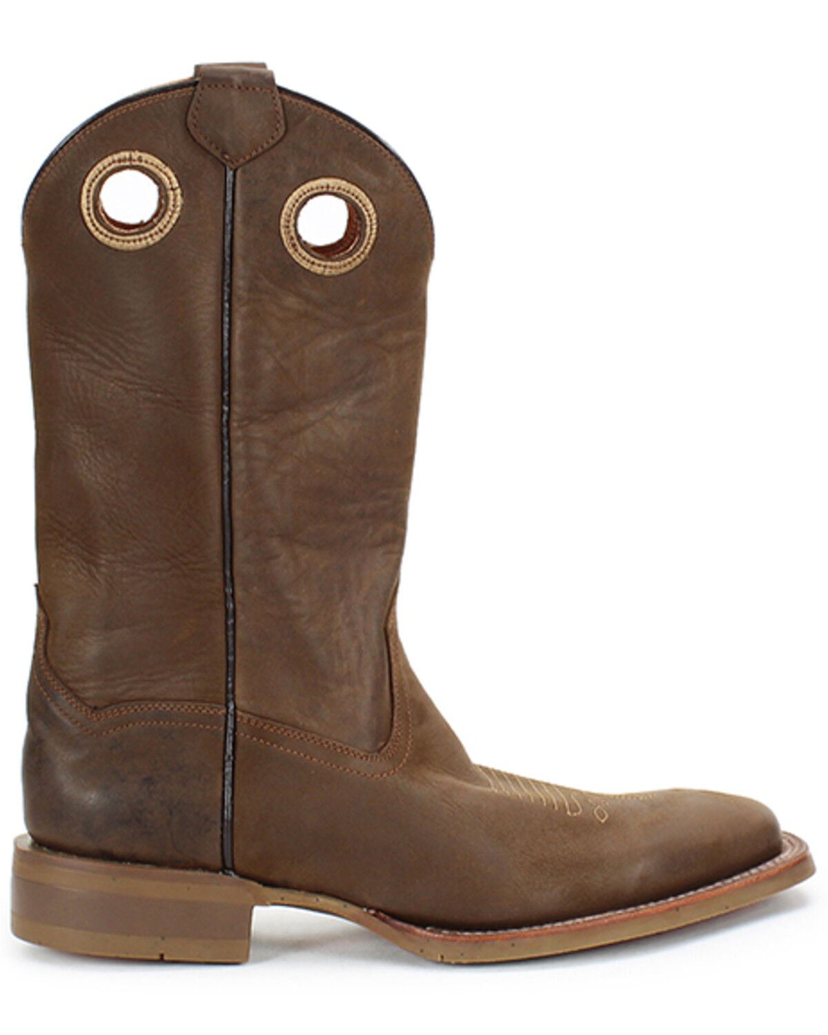 Image #2 - Roan by Bed Stu Men's Satire Western Boots - Broad Square Toe, Tan, hi-res