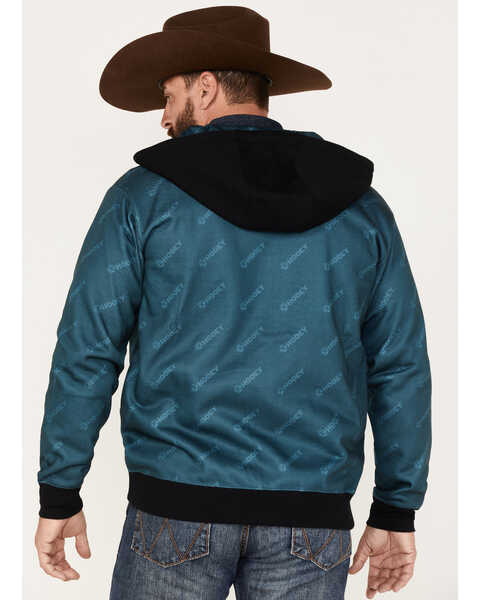 Hooey Men's Butte Monogram Logo Full-Zip Hooded Jacket