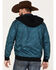 Image #4 - Hooey Men's Butte Monogram Logo Full-Zip Hooded Jacket, Teal, hi-res