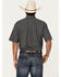 Image #4 - Cinch Men's Geo Print Short Sleeve Button-Down Western Shirt, Black, hi-res