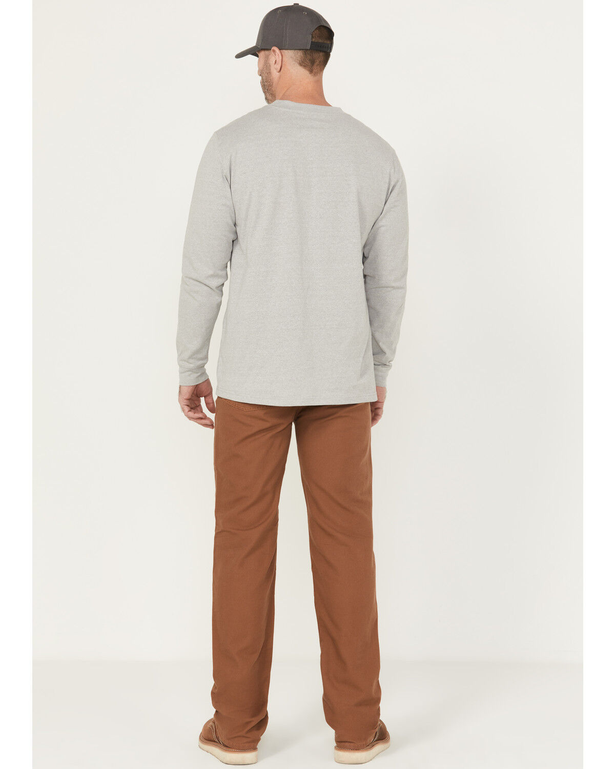 Image #3 - Hawx Men's FR Double Front Straight Canvas Pants, Medium Brown, hi-res