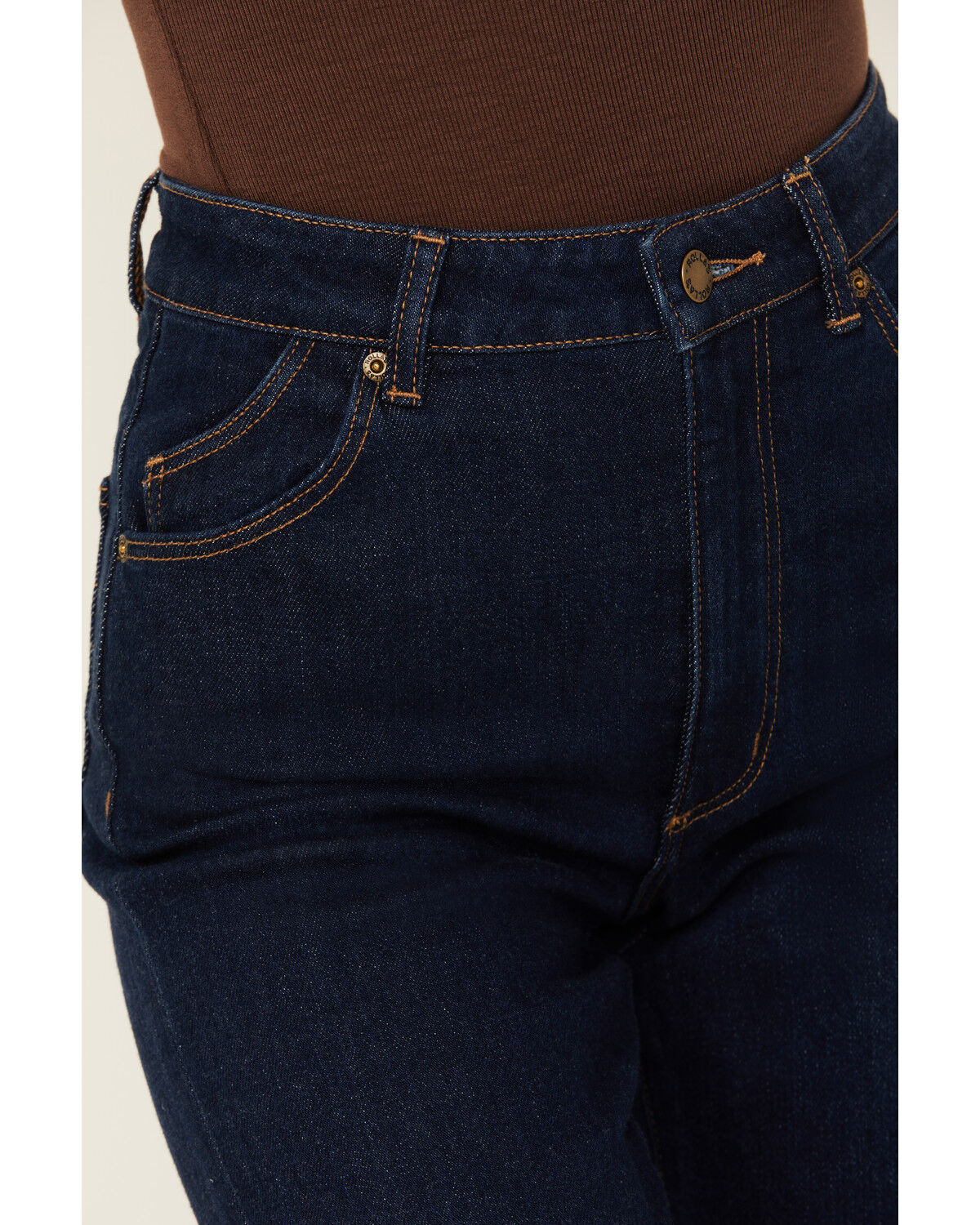 Image #2 - Rolla's Women's Dark Wash High Rise Alina Eastcoast Flare Jeans, Dark Wash, hi-res