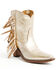 Image #1 - Besita Boots Women's The Spirit Fringe Western Booties - Snip Toe, Gold, hi-res